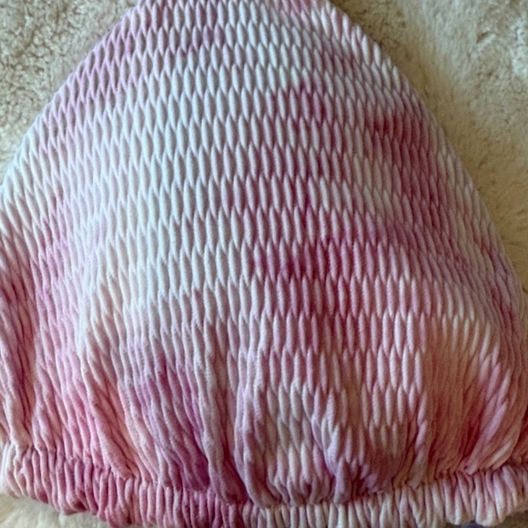 New! Vitamin A Gia Reversible Triangle Top in Pink Tie Dye 31059 - Picture 5 of 11